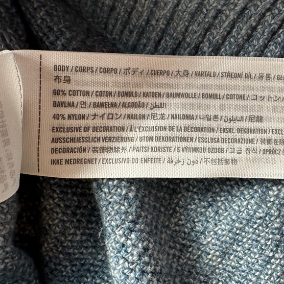 Hollister Men’s Sweater Blue Size Large L Cotton Blend Long Sleeve Pullover - Picture 5 of 9